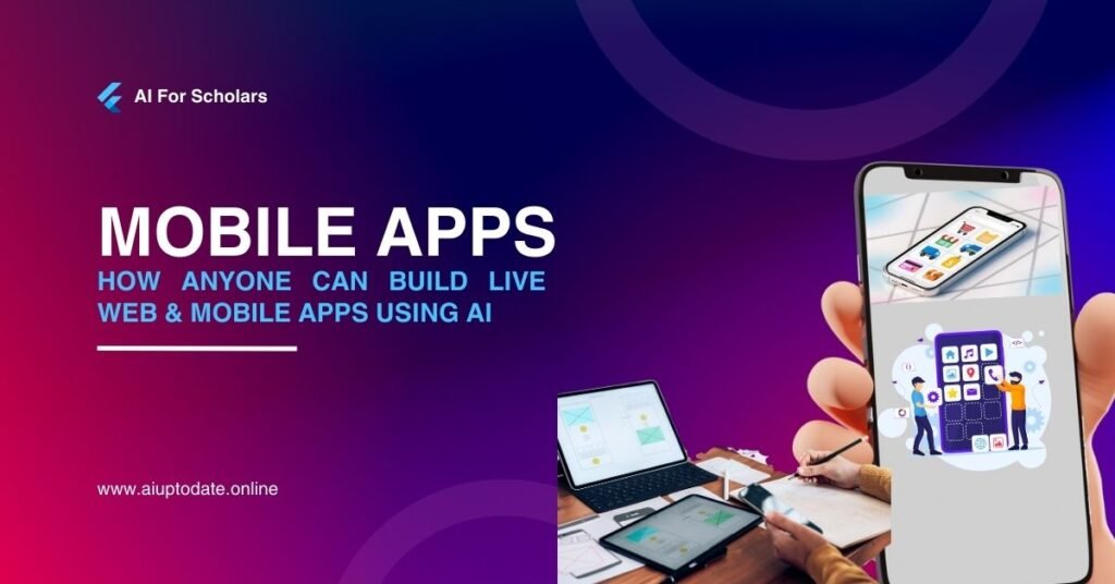 how to make web app and mobile app using ai